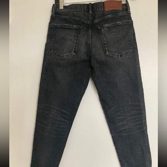 Moussy vintage SAAB black slightly intentionally distressed black denim size 27 - Picture 12 of 15